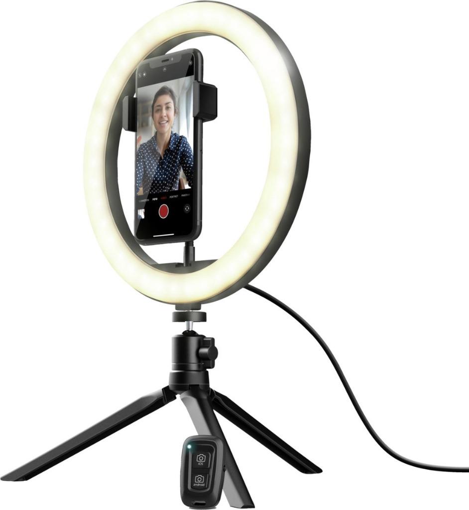 Vlogkit - Ringlamp - Tripod met Telefoonhouder, Ophalen of Verzenden, Nieuw