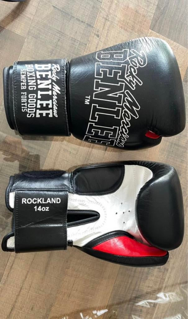 Bokshandschoenen BENLEE oz14 Leer, Sport en Fitness, Vechtsporten en Zelfverdediging, Verzenden, Zo goed als nieuw, Overige, Vechtsportmaterialen