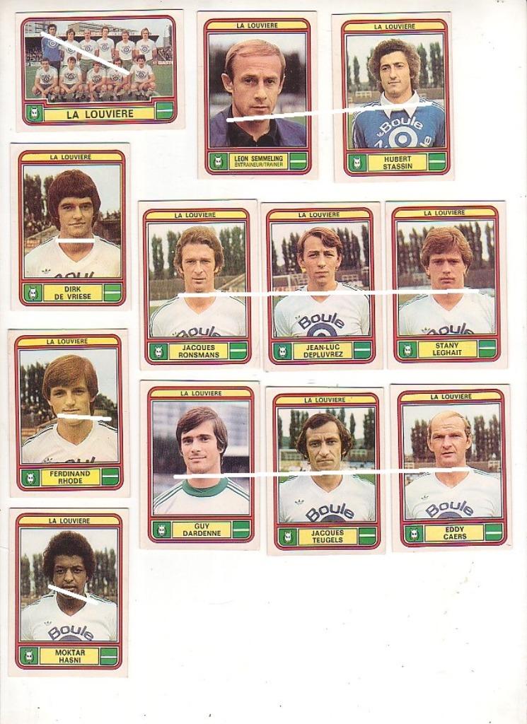 panini / Football 79 / la Louvière / 12 autocollants, Envoi, Utilisé, Affiche, Image ou Autocollant