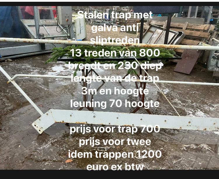 marches antidérapantes d'escalier en métal galvanisé, Bricolage & Construction, Échelles & Escaliers, Enlèvement, Escalier