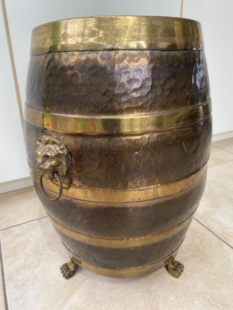 Antieke vintage koper-messing paraplubak, Huis en Inrichting, Woonaccessoires | Paraplubakken, Gebruikt, Overige materialen, Ophalen of Verzenden