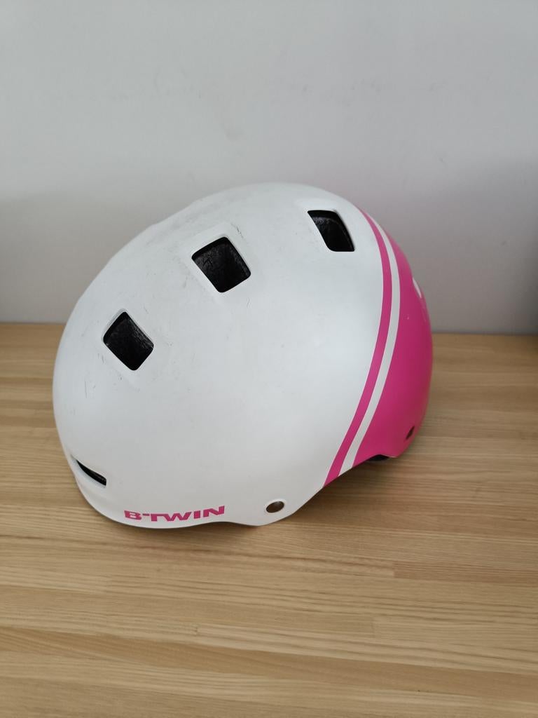 B'twin fietshelm 55-59cm aanpasbaar, Ophalen of Verzenden, Gebruikt, S