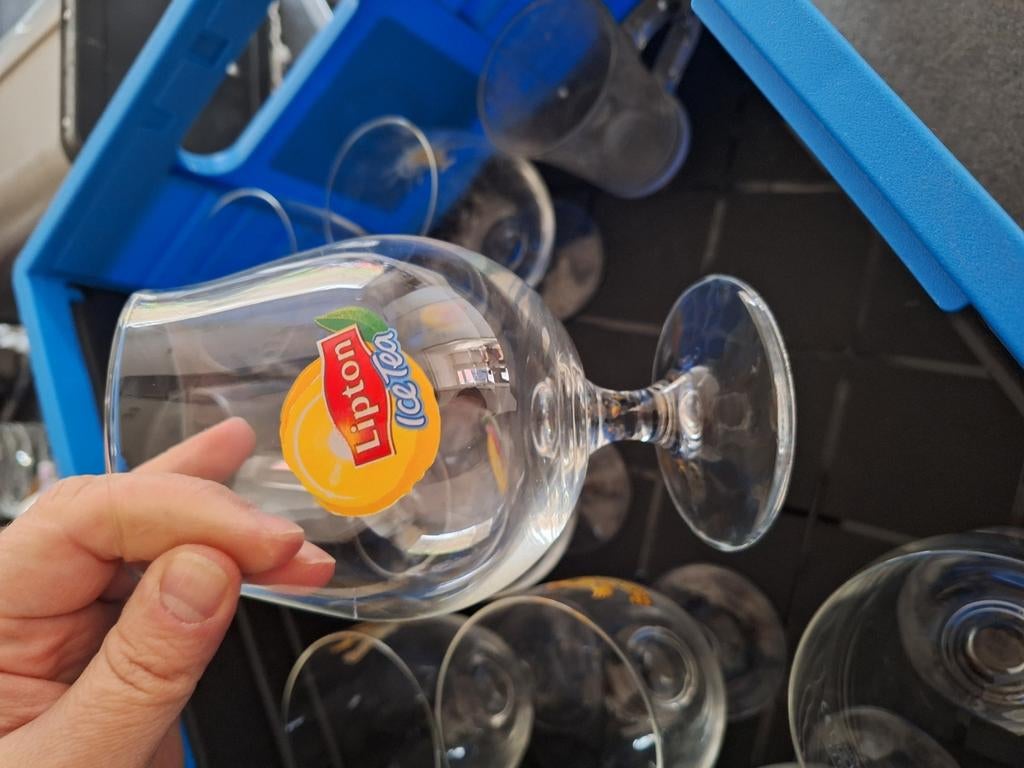 3 nieuwe Lipton Ice Tea-glazen, Verzamelen, Ophalen, Zo goed als nieuw