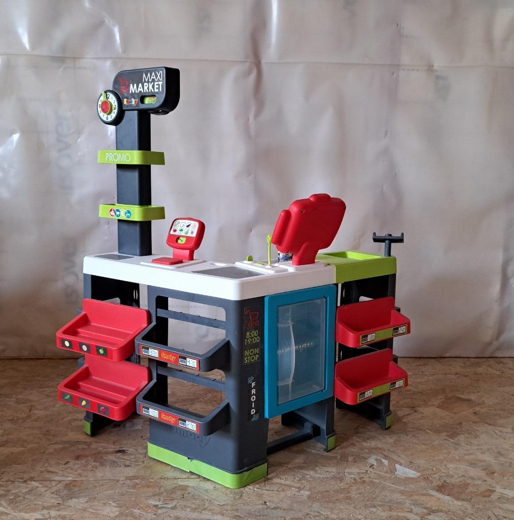 Magasin de jouets Smoby Maxi Market, Enfants & Bébés, Jouets | Jouer aux cuisines, Enlèvement, Comme neuf, Plastique