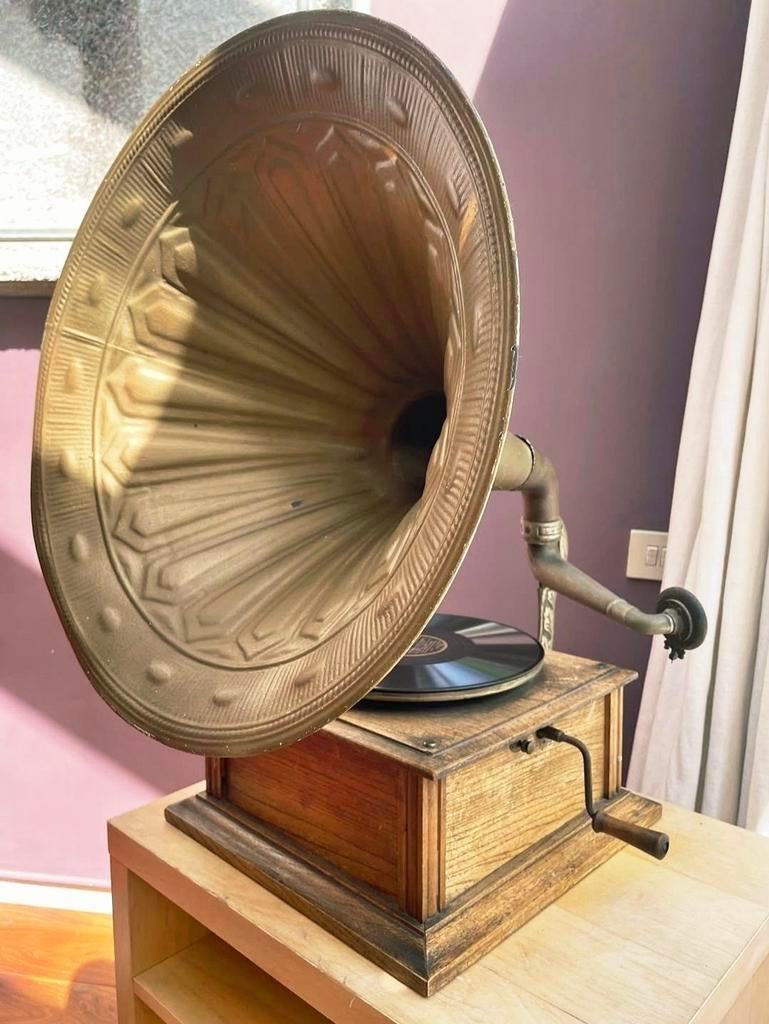 Gramophone 1906, Antiquités & Art, Antiquités | TV & Hi-Fi, Enlèvement