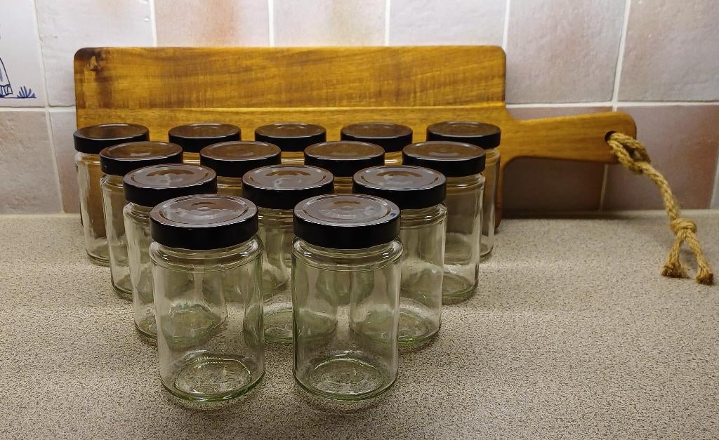 Confituur bokalen / potten 350ml – set van 14 stuks, Ophalen