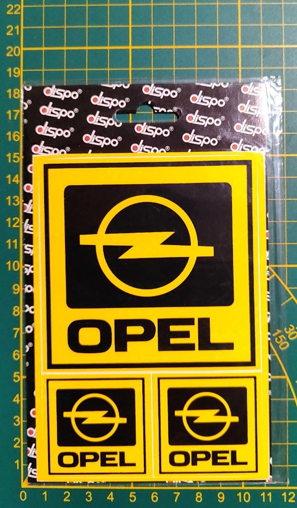 Lot 3x stickers Opel logo dispo, Enlèvement ou Envoi