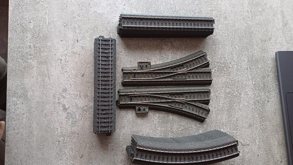 (3H) Märklin set van C-rails lees beschrijving, Hobby en Vrije tijd, Modeltreinen | H0, Zo goed als nieuw, Rails, Wisselstroom