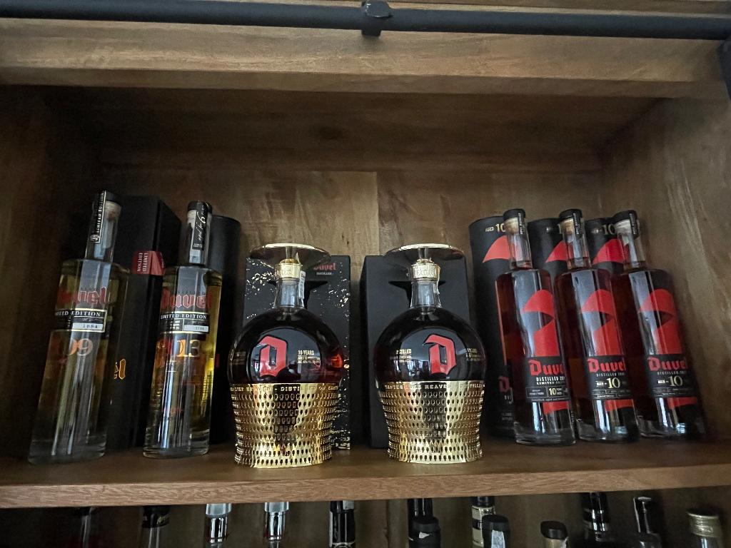 Duvel Distilled set, Ophalen of Verzenden, Zo goed als nieuw, Flesje(s), Duvel