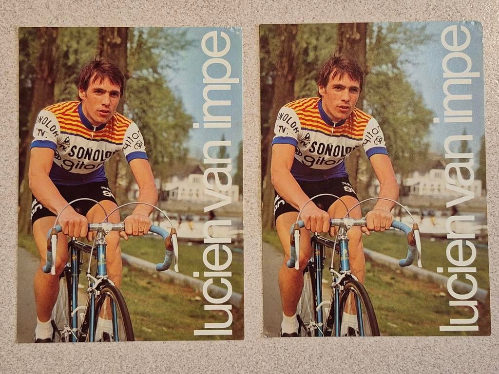 Set wielerfoto's Team Gitane Lucien Van Impe 1974, Ophalen of Verzenden, Zo goed als nieuw