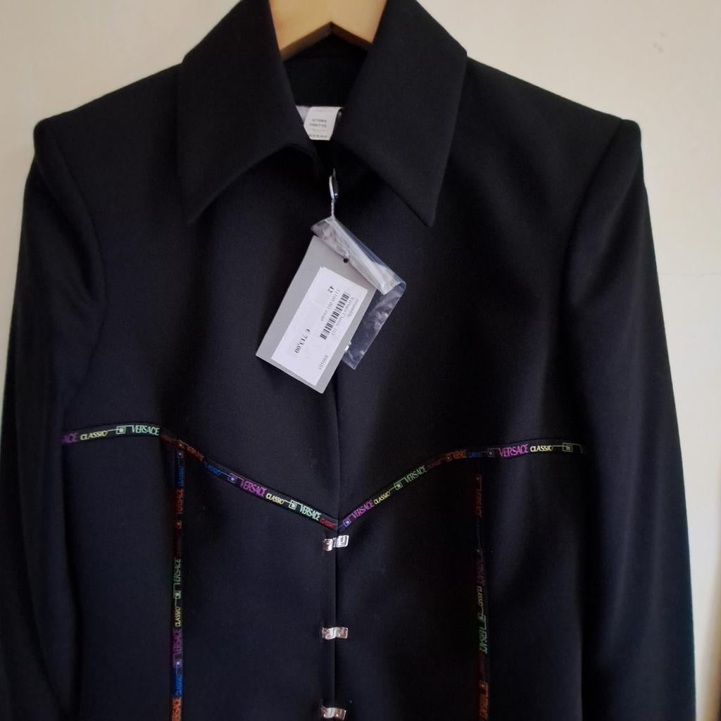 Versace blazer maat 42 it Nieuw nu -80 %, Maat 38/40 (M), Zwart, Nieuw, Ophalen of Verzenden