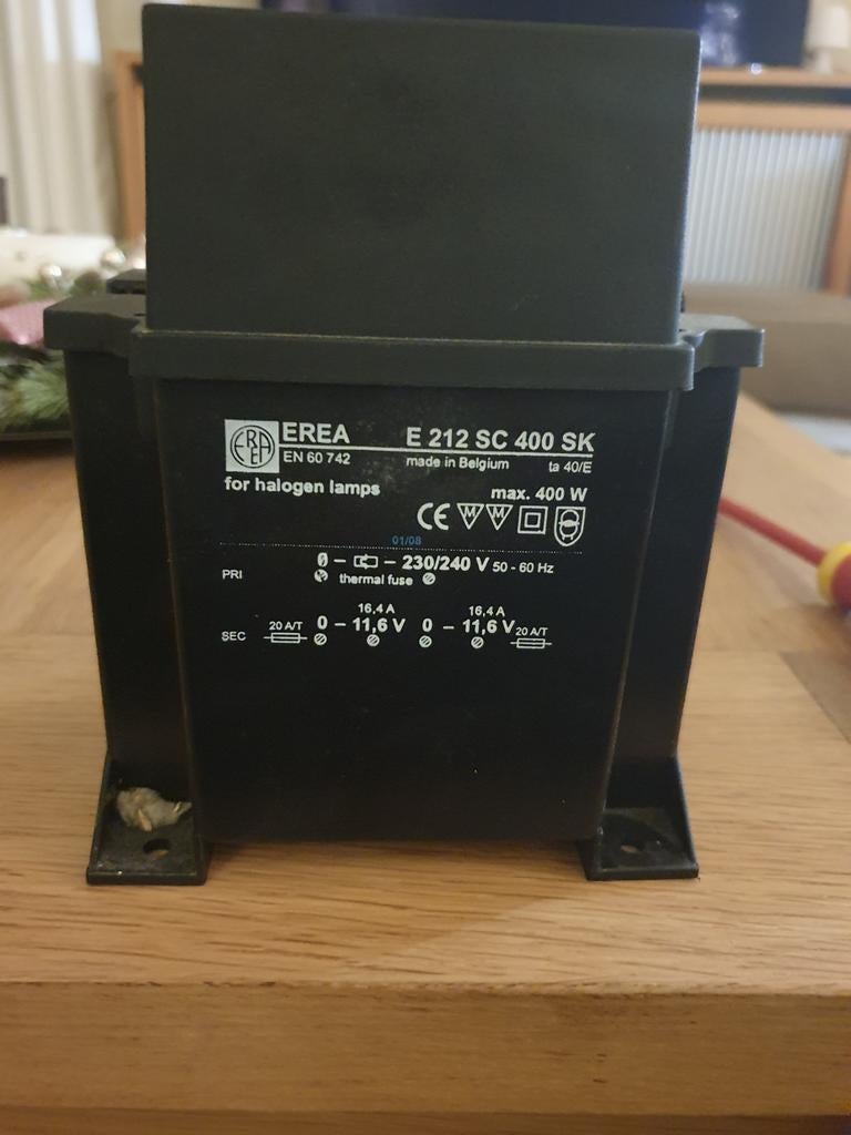 Transformateur de sécurité EREA E 212 SC 400 SK, Enlèvement