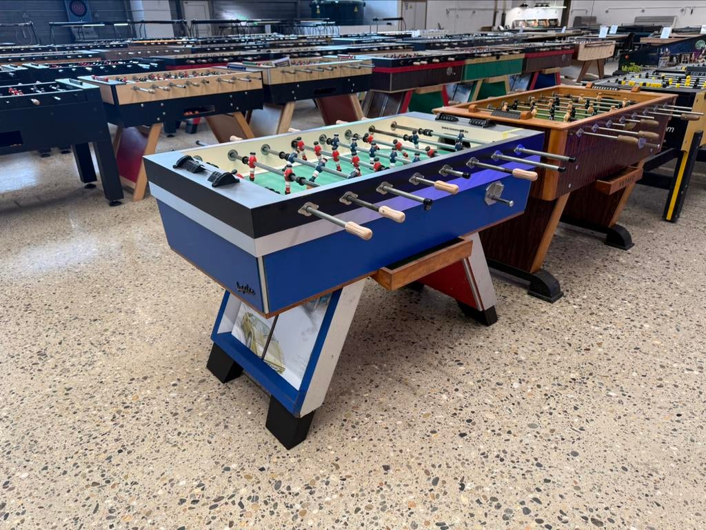 Jupiter 5* gerestaureerd kicker, tafelvoetbal, Kinderen en Baby's, Speelgoed | Voetbaltafels, Gebruikt, Ophalen
