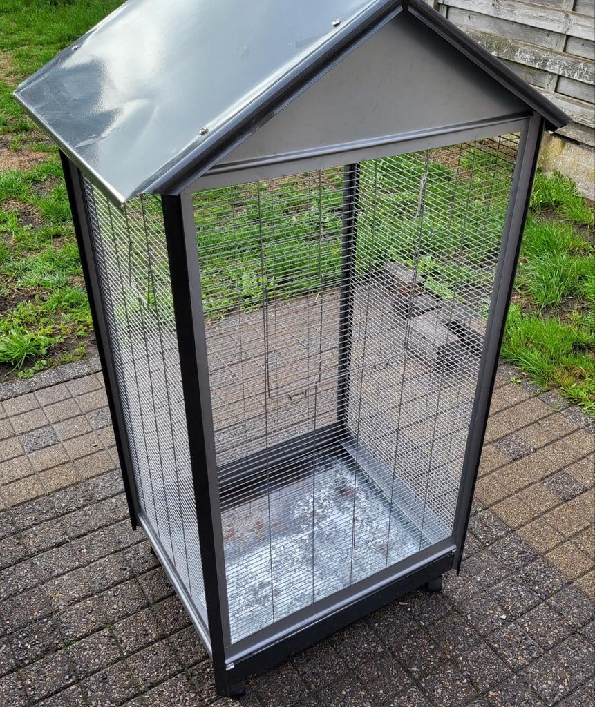 Grande cage à oiseaux, Enlèvement, Comme neuf, Métal, Cage à oiseaux