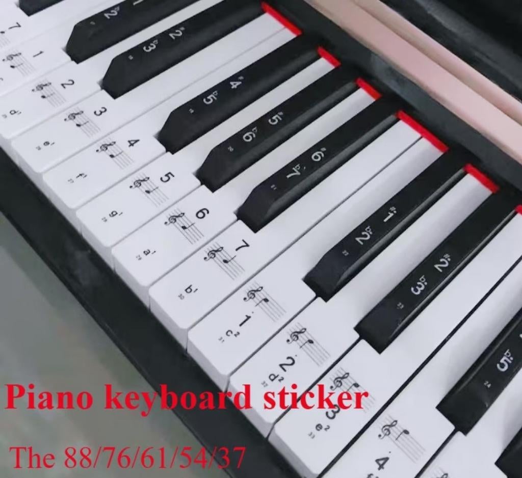 Piano noten stickers., Muziek en Instrumenten, Ophalen, Piano