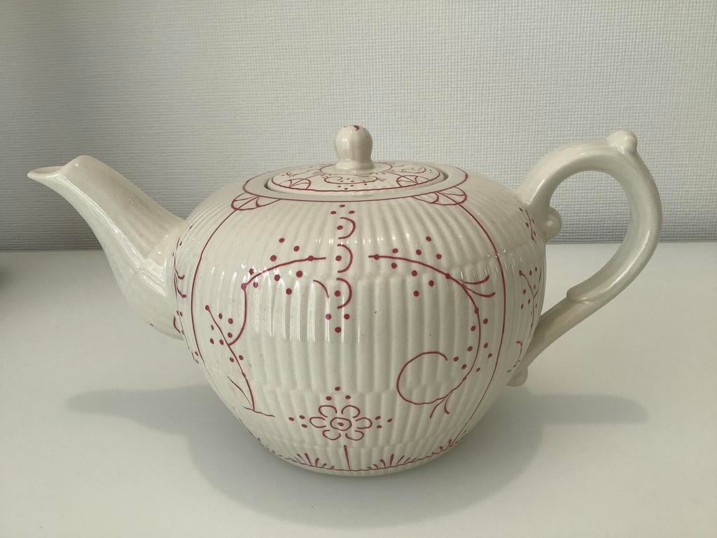 Boch Copenhague rose théière, Antiquités & Art, Envoi