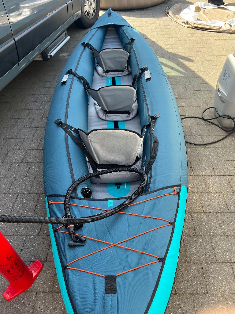 Opblaasbare kayak, Watersport en Boten, Kajaks, Zo goed als nieuw, 3-persoons of meer, Opblaasbaar, Ophalen