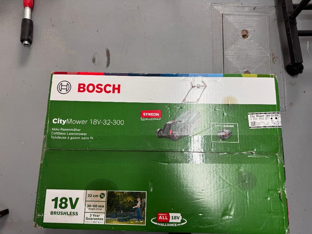 Nieuw- Bosch Home and Garden Accu-grasmaaier - CityMower, Jardin & Terrasse, Tondeuses à gazon, Neuf, Tondeuses à gazon sur batterie