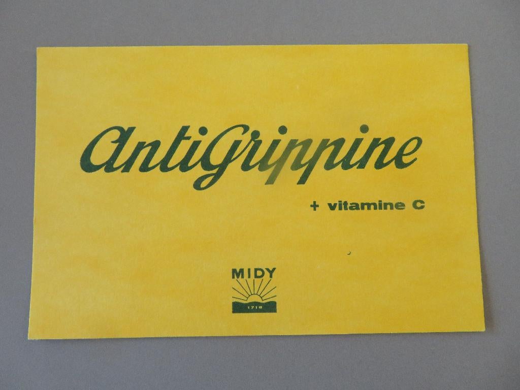 buvard vloeipapier laboratoires Midy Antigrippine vitamine c, Collections, Enlèvement ou Envoi, Comme neuf, Ustensile