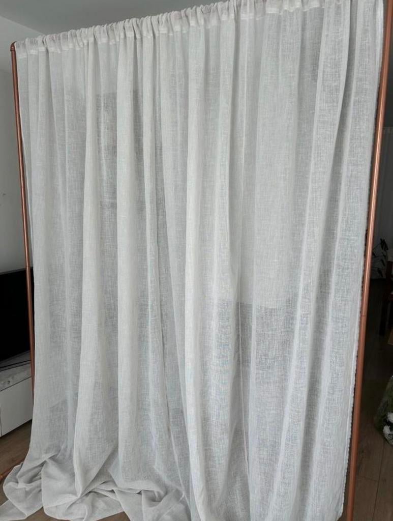 Arche de mariage, cadre en cuivre avec tissu drapé, Enlèvement, Comme neuf