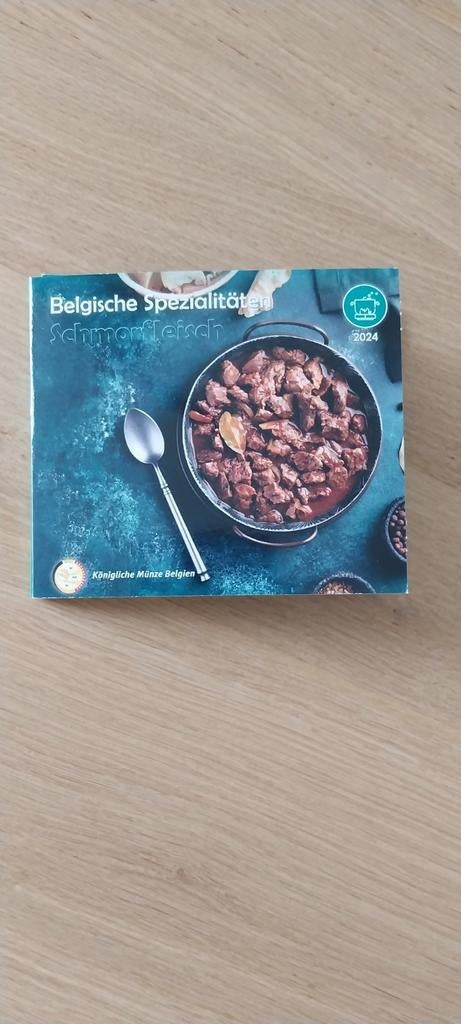 Fdc set België 2024 World money fair stoofvlees, Postzegels en Munten, Ophalen of Verzenden, Metaal, Setje