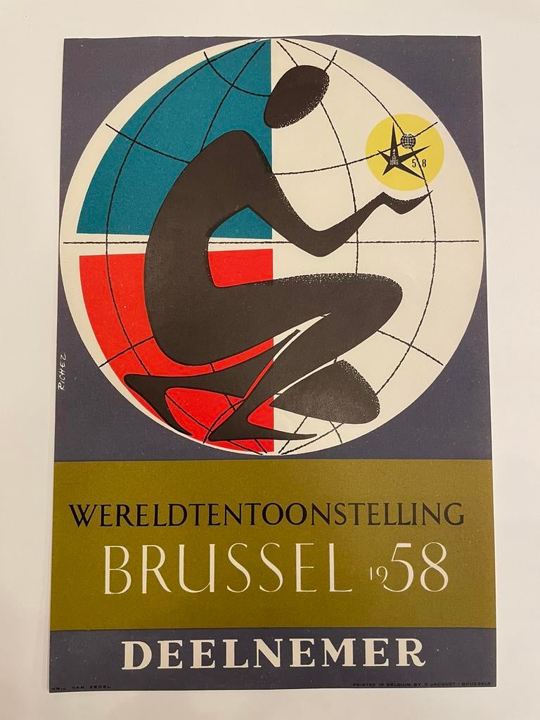 Poster Expo 58, Ophalen of Verzenden