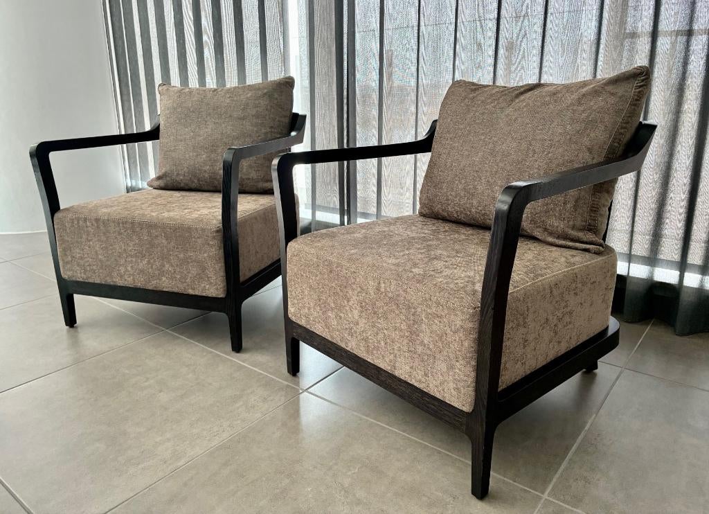 Twee fauteuils merk Marie's Corner, Maison & Meubles, Moins de 75 cm, Moins de 150 cm, Comme neuf, Enlèvement