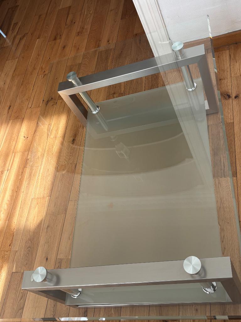 table basse en verre, Quatre personnes, Verre, Enlèvement, Utilisé