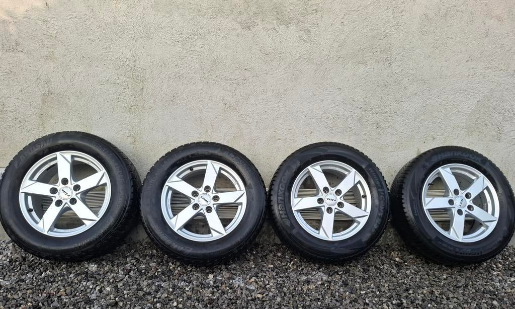 Jantes + pneus 16" 5 par 112 (Audi, vw, seat, skoda..), 16 pouces, Pneus hiver, Pneus et Jantes