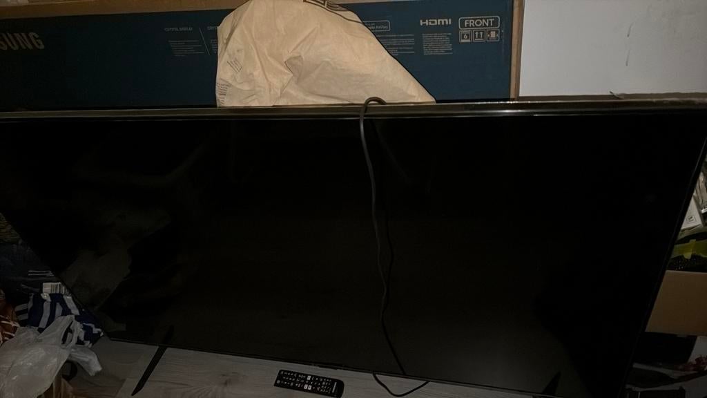 Samsung crystal uhd 4k smart tv 55 inch, TV, Hi-fi & Vidéo, Télévisions, LED, 50 Hz, Comme neuf, Enlèvement