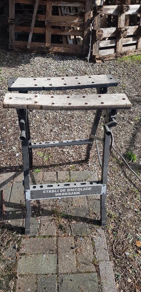 Werkbank verstelbaar, Doe-het-zelf en Bouw, Werkbanken, Ophalen, Gebruikt, Inklapbaar