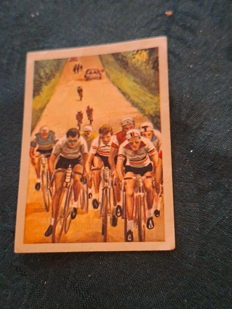 Prentje/Chromo : 'Beeld van de moderne koers', 1960 tot 1980, Gebruikt, Ophalen of Verzenden, Prent