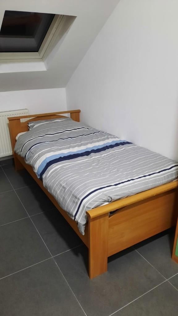 Eenpersoonskamer hout, Huis en Inrichting, Ophalen, Zo goed als nieuw, Eenpersoons