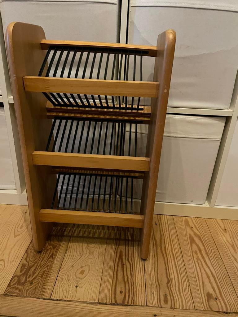 Ettagere CD et DVD en bois, Enlèvement, Comme neuf