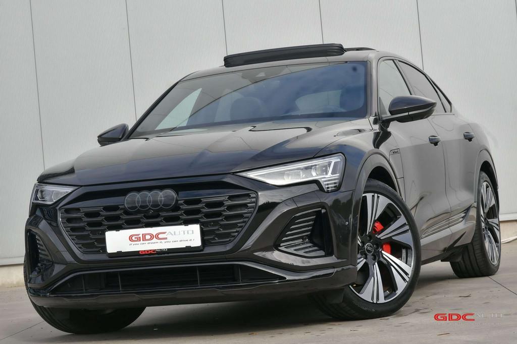 Audi Q8 e-tron e-tron Sportback quattro S line I NP €113.0, Auto's, Audi, Automaat, Gebruikt, Zwart, 340 pk