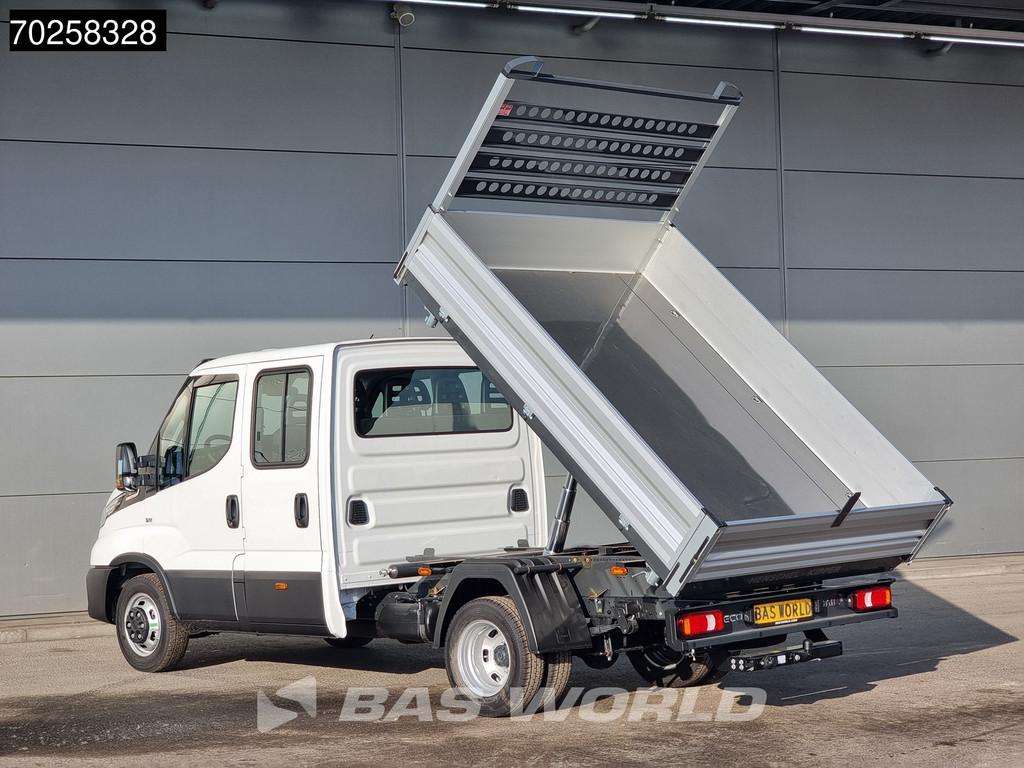 Iveco Daily 35C21 BPM VRIJ! 3-Zijdige Kipper Dubbel Cabine 2, Auto's, Bestelwagens en Lichte vracht, Stof, 4 cilinders, Iveco
