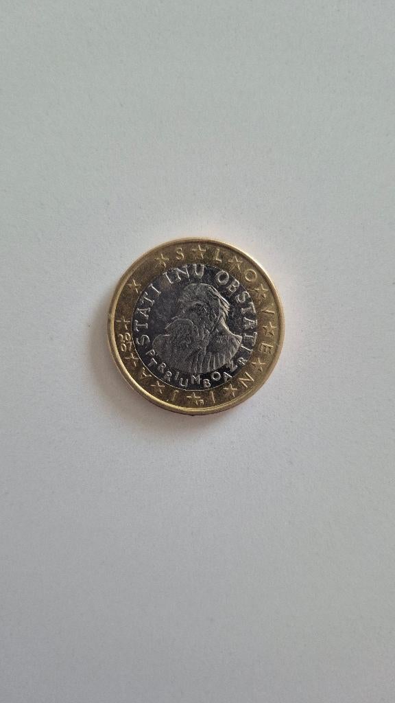 Art. 907 1 EURO - Reformator Primož Trubar, Postzegels en Munten, Munten | Europa | Euromunten, Verzenden, Slovenië, 1 euro, Losse munt