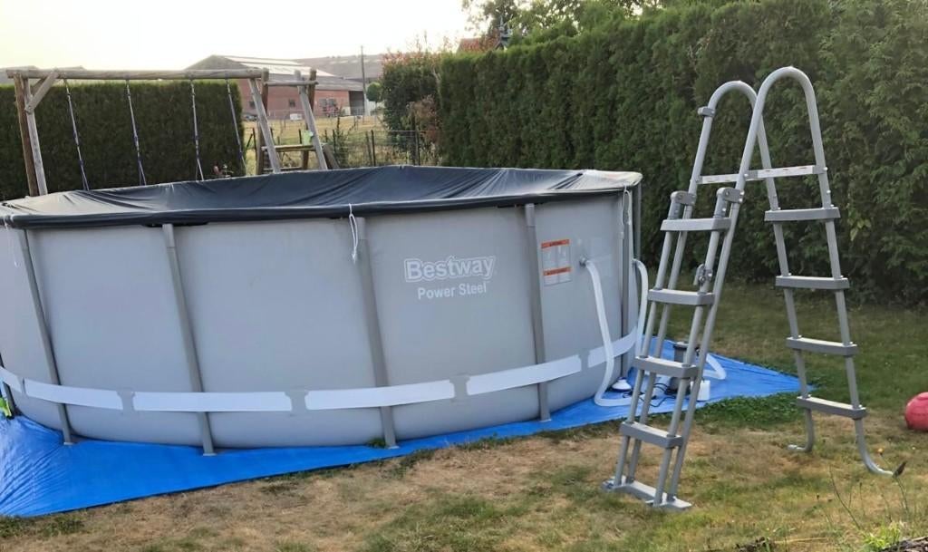 Piscine complète Bestway 4,27mx1,22, 300 cm ou plus, Rond, Enlèvement, Utilisé