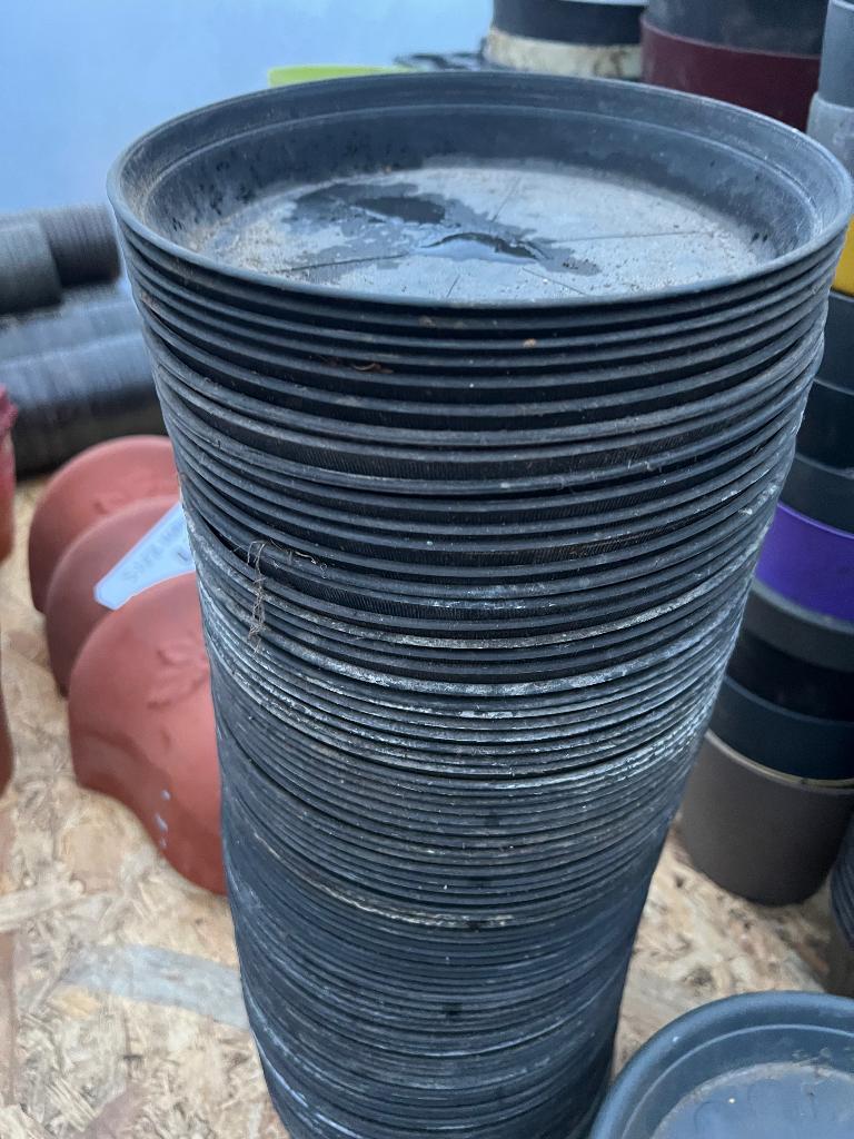 plastieken onderschalen voor grote potten, Tuin en Terras, Kunststof, Verzenden, Rond, Zo goed als nieuw