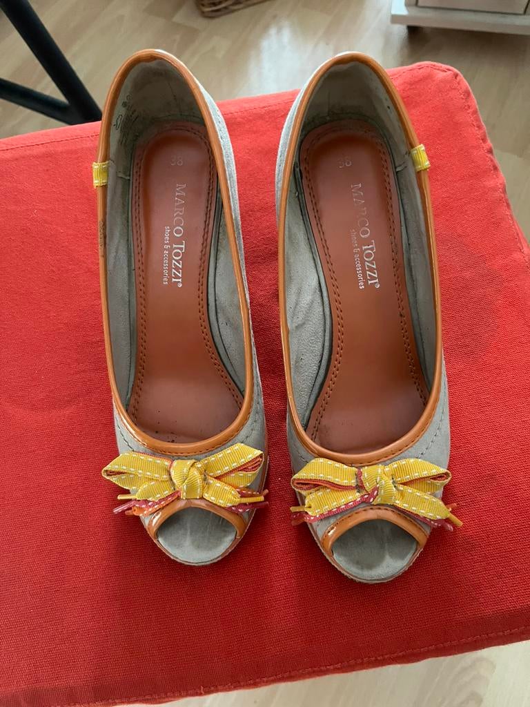 Sleehak zomerschoenen Marco Tozzi maat 38, Kleding | Dames, Oranje, Gedragen, Sandalen of Muiltjes, Ophalen of Verzenden