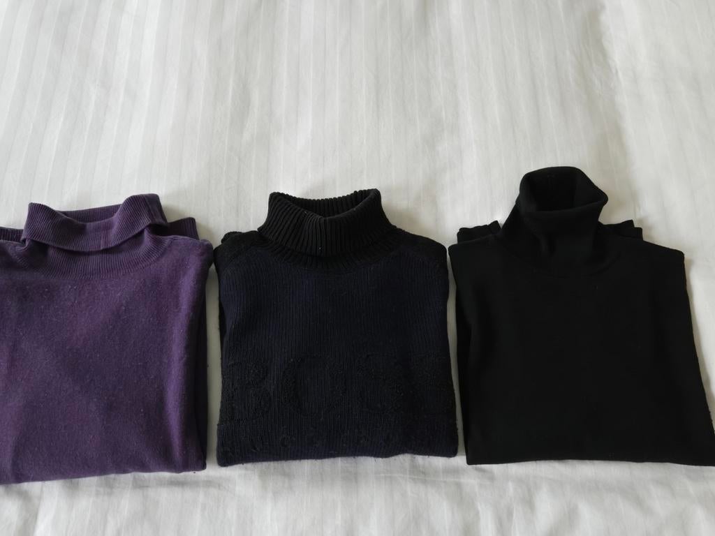 Drie pullovers maat medium en  large in 100 % wol., Kleding | Heren, Truien en Vesten, Ophalen of Verzenden, Gedragen, Overige kleuren