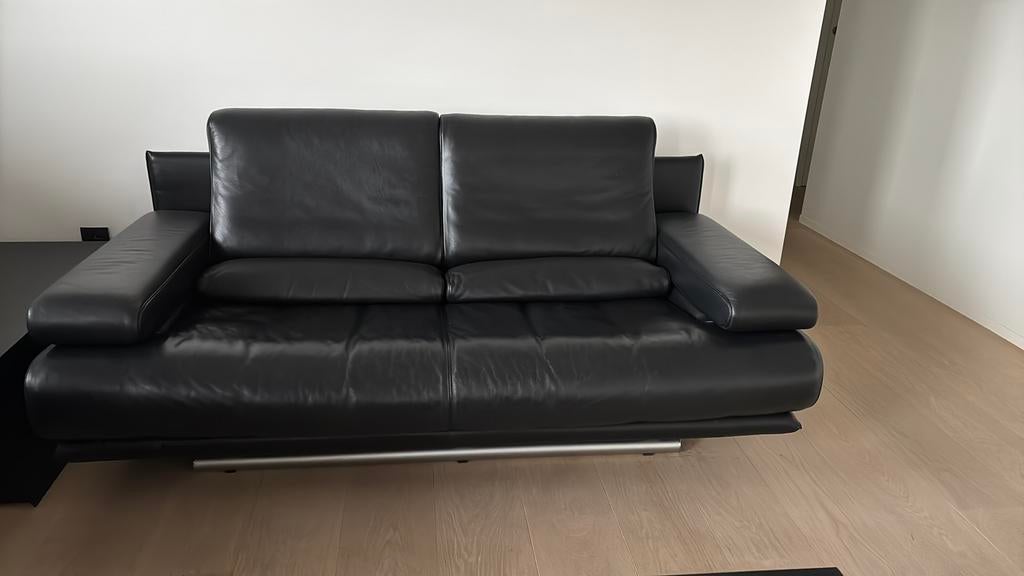 Rolf Benz leder 3-zit + 2,5-zit, Ophalen, Gebruikt