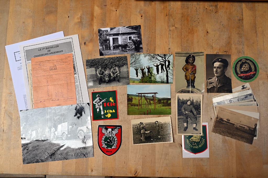Chasseurs ardennais - Gros lot photos et divers, Collections, Envoi, Armée de terre, Photo ou Poster