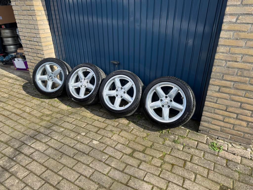 RH ac schnitzer look velgen 5x120 17 inch, Enlèvement ou Envoi