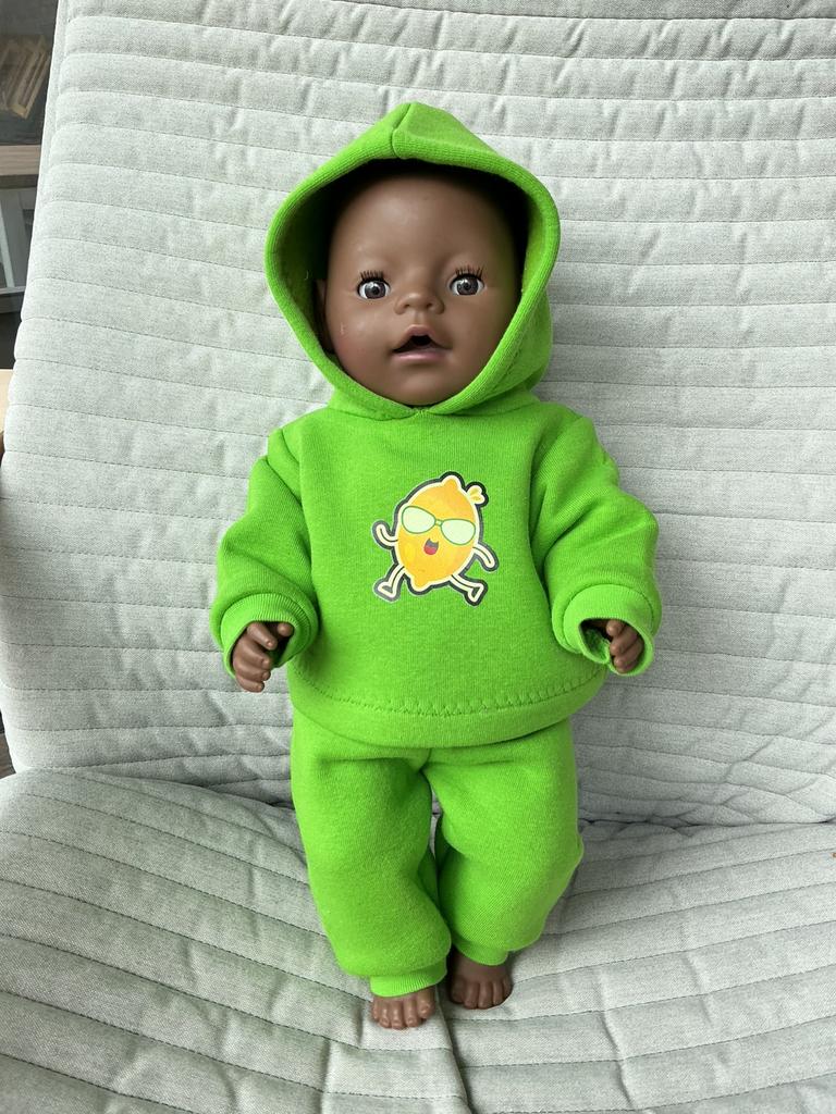 89. Babyborn: Nieuwe groene jogging, Kinderen en Baby's, Ophalen of Verzenden, Nieuw, Babypop