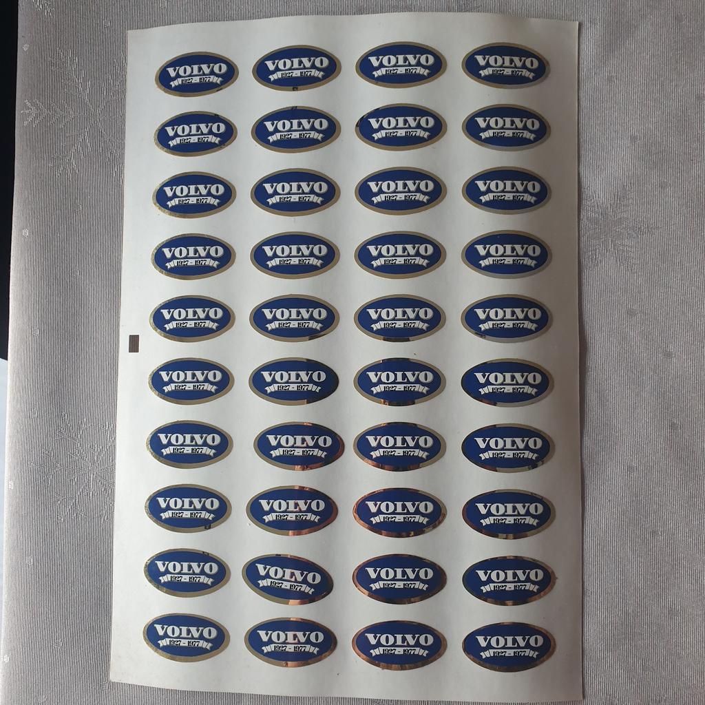 Volvo Jubileum stickervel collector item, Envoi