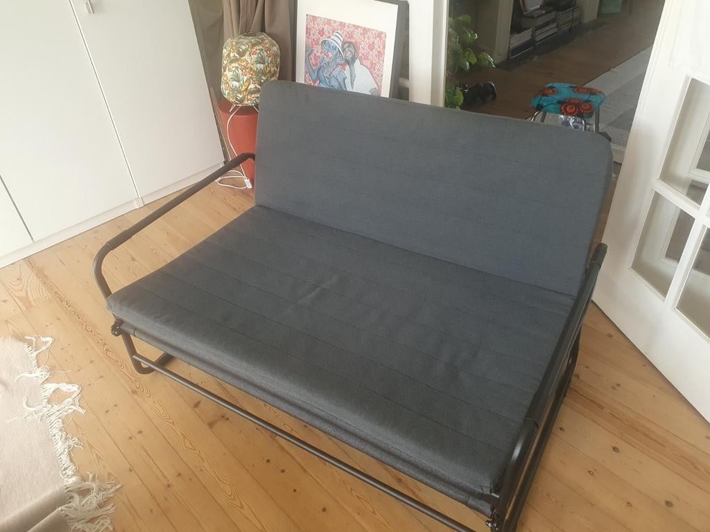 Canapé convertible IKEA Hammarn gris, Maison & Meubles, Chambre à coucher | Canapés-lits, Enlèvement, Gris, 200 cm, 120 cm