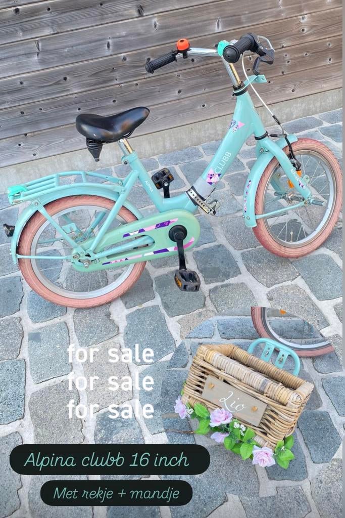 Fiets meisjesfiets alpina clubb 16 inch, Fietsen en Brommers, Ophalen, Zo goed als nieuw, 16 inch