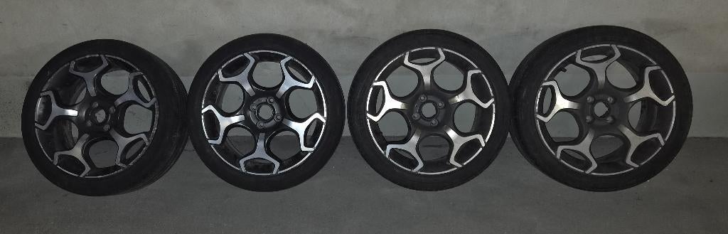 4x Jantes Fiat Abarth Punto EVO, Véhicule de tourisme, Pneus été, 205 mm, 17 pouces