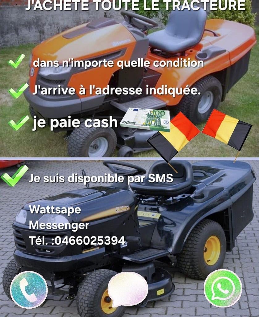 J'Achete tout le type des tondeuse autoportee dans tout regi, Jardin & Terrasse, Tondeuses autoportées